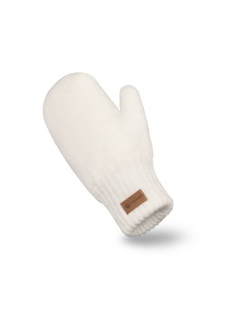 Rękawiczki damskie z jednym palcem w kolorze ecru ze sklepu JK-Collection w kategorii Rękawiczki damskie - zdjęcie 170789700