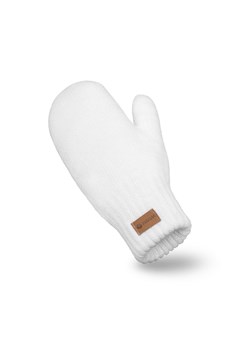 Białe rękawiczki damskie z jednym palcem ze sklepu JK-Collection w kategorii Rękawiczki damskie - zdjęcie 170789713