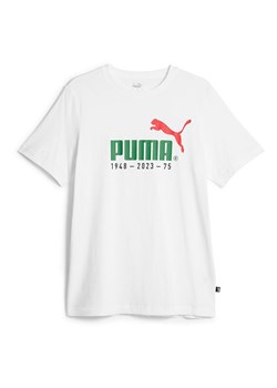 Puma Koszulka &quot;No. 1 Logo Celebration&quot; w kolorze białym ze sklepu Limango Polska w kategorii T-shirty męskie - zdjęcie 170792051