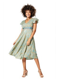 Aller Simplement Sukienka w kolorze niebiesko-żółtym ze sklepu Limango Polska w kategorii Sukienki - zdjęcie 170792184