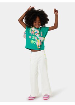 Billieblush Spodnie materiałowe U20345 Biały Loose Fit ze sklepu MODIVO w kategorii Spodnie dziewczęce - zdjęcie 170792883