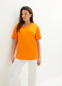 Długi shirt z dekoltem w szpic (5 sztuk), krótki rękaw ze sklepu bonprix w kategorii Bluzki damskie - zdjęcie 170793843