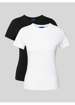 T-shirt z okrągłym dekoltem w zestawie 3 szt. model ‘Nerenia’ ze sklepu Peek&Cloppenburg  w kategorii Bluzki damskie - zdjęcie 170796571