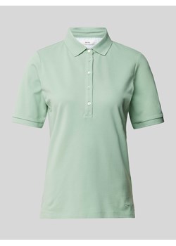 Koszulka polo w jednolitym kolorze model ‘CLEO’ ze sklepu Peek&Cloppenburg  w kategorii Bluzki damskie - zdjęcie 170796572