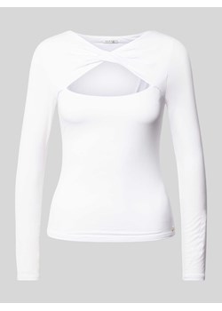 Bluzka z długim rękawem i wycięciem model ‘MENA’ ze sklepu Peek&Cloppenburg  w kategorii Bluzki damskie - zdjęcie 170796724