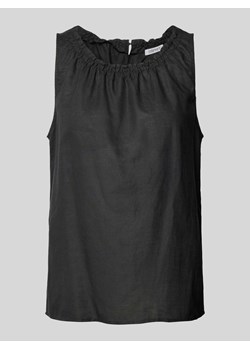 Bluzka lniana o kroju bez rękawów ze sklepu Peek&Cloppenburg  w kategorii Bluzki damskie - zdjęcie 170796764