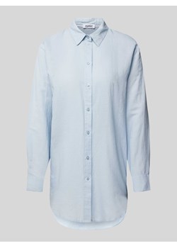 Bluzka lniana z listwą guzikową na całej długości ze sklepu Peek&Cloppenburg  w kategorii Koszule damskie - zdjęcie 170796843