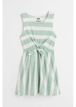H & M - Sukienka z wiązanym detalem - Zielony ze sklepu H&M w kategorii Sukienki dziewczęce - zdjęcie 170797153