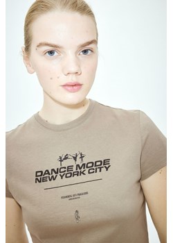 H & M - T-shirt z nadrukiem - Beżowy ze sklepu H&M w kategorii Bluzki damskie - zdjęcie 170797260