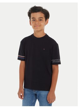 Tommy Hilfiger T-Shirt Stripe Chest KB0KB09105 Granatowy Regular Fit ze sklepu MODIVO w kategorii T-shirty chłopięce - zdjęcie 170797633