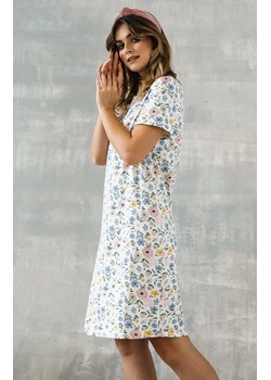 Koszula nocna damska Rosita z krótkim rękawem, Kolor biało-niebieski, Rozmiar S, Italian Fashion ze sklepu Primodo w kategorii Koszule nocne - zdjęcie 170800161