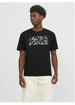 Jack&Jones T-Shirt Jeff 12250683 Czarny Standard Fit ze sklepu MODIVO w kategorii T-shirty męskie - zdjęcie 170804703