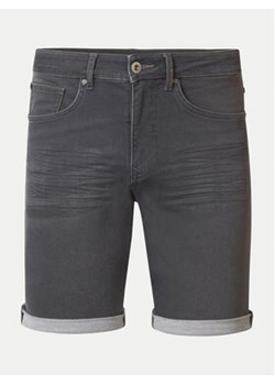 Petrol Industries Szorty jeansowe M-1040-SHO001 Szary Slim Fit ze sklepu MODIVO w kategorii Spodenki męskie - zdjęcie 170805001