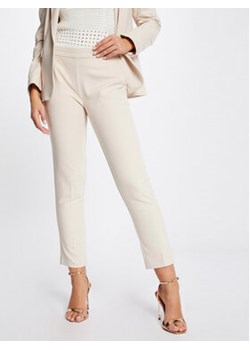 Morgan Spodnie materiałowe 211-PROSY.F Beżowy Slim Fit ze sklepu MODIVO w kategorii Spodnie damskie - zdjęcie 170805090