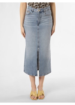 MOS MOSH Dżinsowa spódnica damska - MMMella Kobiety Bawełna light stone jednolity ze sklepu vangraaf w kategorii Spódnice - zdjęcie 170805523