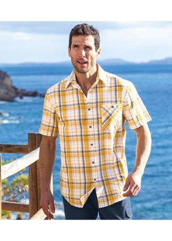 Koszula w kratę o gofrowanym wyglądzie ze sklepu Atlas For Men w kategorii Koszule męskie - zdjęcie 170807522