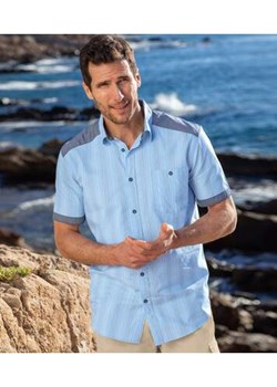 Niebieska koszula w paski ze sklepu Atlas For Men w kategorii Koszule męskie - zdjęcie 170807544