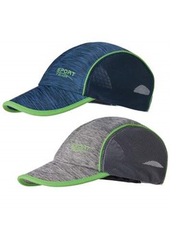 Zestaw 2 wzorzystych czapek sportowych z daszkiem ze sklepu Atlas For Men w kategorii Czapki z daszkiem męskie - zdjęcie 170807551