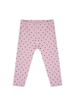 Dziewczęce legginsy różowe w serduszka ze sklepu 5.10.15 w kategorii Spodnie dziewczęce - zdjęcie 170807910