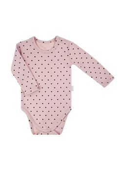 Bawełniane body dziewczęce różowe w serduszka ze sklepu 5.10.15 w kategorii Body niemowlęce - zdjęcie 170807974