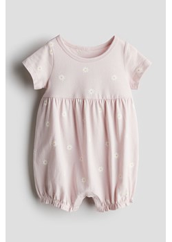 H & M - Kombinezon z bawełnianego dżerseju - Różowy ze sklepu H&M w kategorii Odzież dla niemowląt - zdjęcie 170809782