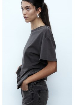 H & M - T-shirt oversize - Szary ze sklepu H&M w kategorii Bluzki damskie - zdjęcie 170809861