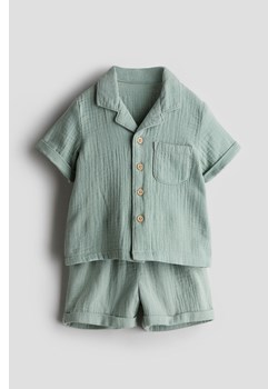 H & M - Wzorzysty komplet 2-częściowy - Zielony ze sklepu H&M w kategorii Odzież dla niemowląt - zdjęcie 170809931