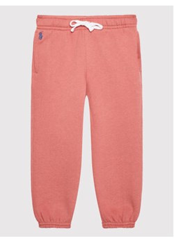 Polo Ralph Lauren Spodnie dresowe 311860018003 Różowy Regular Fit ze sklepu MODIVO w kategorii Spodnie dziewczęce - zdjęcie 170810531