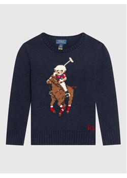 Polo Ralph Lauren Sweter Boston 322850996001 Granatowy Regular Fit ze sklepu MODIVO w kategorii Swetry chłopięce - zdjęcie 170810561