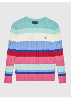 Polo Ralph Lauren Sweter 313857613001 Kolorowy Regular Fit ze sklepu MODIVO w kategorii Swetry dziewczęce - zdjęcie 170810594