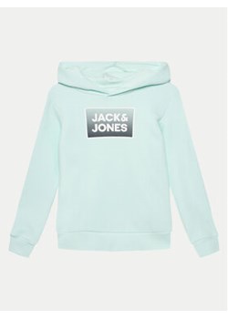 Jack&Jones Junior Bluza Steel 12249653 Zielony Regular Fit ze sklepu MODIVO w kategorii Bluzy chłopięce - zdjęcie 170810632