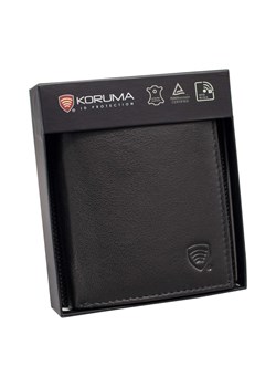 Mały młodzieżowy portfel skórzany z ochroną RFID (czarny) ze sklepu Koruma ID Protection w kategorii Akcesoria dziecięce - zdjęcie 170810640