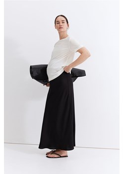 H & M - MAMA Satynowa spódnica - Czarny ze sklepu H&M w kategorii Spódnice ciążowe - zdjęcie 170811572