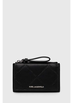 Karl Lagerfeld portfel damski kolor czarny ze sklepu ANSWEAR.com w kategorii Portfele damskie - zdjęcie 170814122