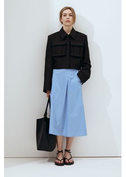 H & M - Trapezowa spódnica z popeliny - Niebieski ze sklepu H&M w kategorii Spódnice - zdjęcie 170816612
