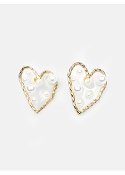 GATE Kolczyki w kształcie serca z perłami uni ze sklepu gateshop w kategorii Kolczyki - zdjęcie 170818242