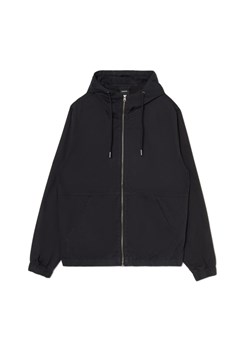 Cropp - Czarna bawełniana kurtka z kapturem - czarny ze sklepu Cropp w kategorii Kurtki męskie - zdjęcie 170818860