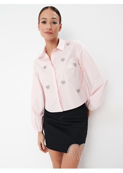 Mohito - Koszula z bufiastymi rękawami - pastelowy różowy ze sklepu Mohito w kategorii Koszule damskie - zdjęcie 170819011