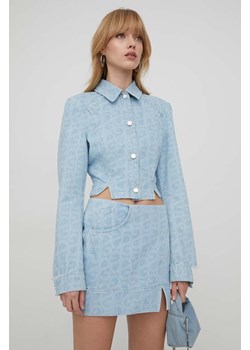 Stine Goya kurtka jeansowa damska kolor niebieski przejściowa SG5669 ze sklepu ANSWEAR.com w kategorii Kurtki damskie - zdjęcie 170819244