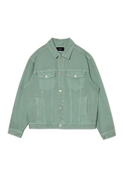 Cropp - Zielona kurtka jeansowa - zielony ze sklepu Cropp w kategorii Kurtki męskie - zdjęcie 170820321