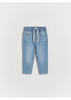 Reserved - Jeansy Carrot - niebieski ze sklepu Reserved w kategorii Spodnie i półśpiochy - zdjęcie 170820530