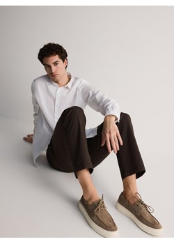 Reserved - Bawełniana koszula regular fit - biały ze sklepu Reserved w kategorii Koszule męskie - zdjęcie 170820930