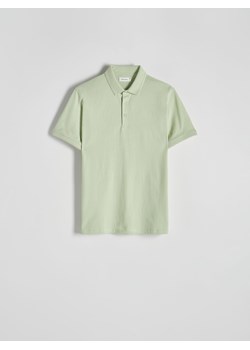 Reserved - Koszulka polo regular - zielony ze sklepu Reserved w kategorii T-shirty męskie - zdjęcie 170821112