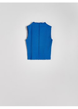 Reserved - Top na ramiączkach - niebieski ze sklepu Reserved w kategorii Bluzki damskie - zdjęcie 170821400