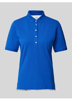 Koszulka polo w jednolitym kolorze model ‘CLEO’ ze sklepu Peek&Cloppenburg  w kategorii Bluzki damskie - zdjęcie 170821912