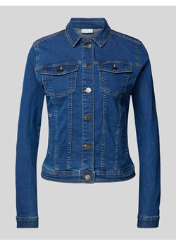 Kurtka jeansowa z nakładanymi kieszeniami z patką na piersi model ‘vicky’ ze sklepu Peek&Cloppenburg  w kategorii Kurtki damskie - zdjęcie 170821954