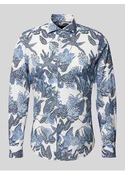 Koszula casualowa o kroju slim fit z nadrukiem na całej powierzchni model ‘Pai’ ze sklepu Peek&Cloppenburg  w kategorii Koszule męskie - zdjęcie 170821972