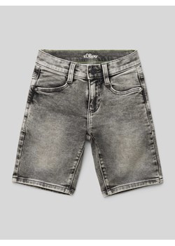 Szorty jeansowe o kroju regular fit z przetarciami model ‘Brad’ ze sklepu Peek&Cloppenburg  w kategorii Spodenki chłopięce - zdjęcie 170822113