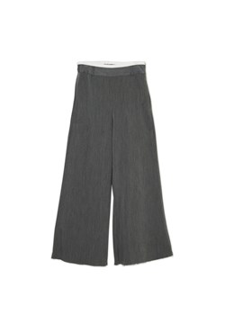 Cropp - Szare spodnie wide leg - szary ze sklepu Cropp w kategorii Spodnie damskie - zdjęcie 170822740