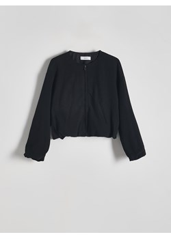 Reserved - Rozpinana bluza - czarny ze sklepu Reserved w kategorii Bluzy damskie - zdjęcie 170823441